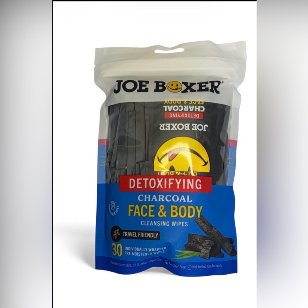 Joe Boxer Detoxifying Charcoal Cleansing Wipes